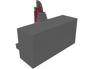 Artist Marquee with Neons 3D Model preview