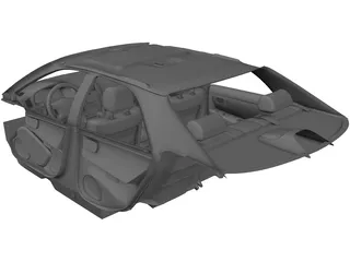 Interior Lexus ES 300 (1997) 3D Model preview