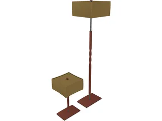 Standing Lamps 3D Model preview