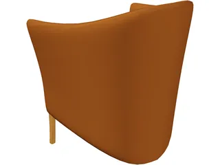 Chair Comfortable 3D Model preview