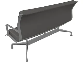 Sofa Lobby 3D Model preview