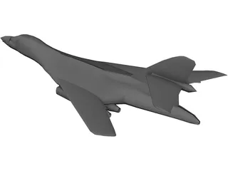 Rockwell B-1 Bomber 3D Model preview