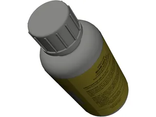 Boam Bottle (with Lid and Label) 3D Model preview