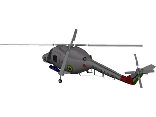Westland Lynx 3D Model preview
