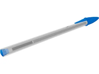 Pencil Bic 3D Model preview