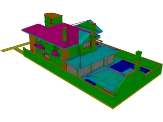 Brasilian House 3D Model preview