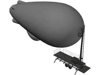 JLENS (Joint Land Attack Cruise Missile Defense System) 3D Model preview