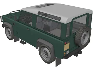 Land Rover Defender 90 3D Model preview