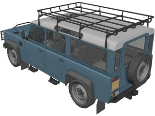 Land Rover Defender 110 3D Model preview