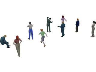 People Collection 3D Model preview