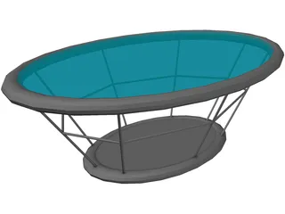 Salon Sehpa 3D Model preview