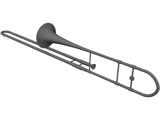 Trombone 3D Model preview