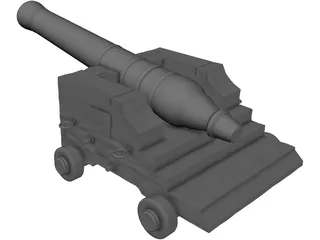 Cannon 3D Model preview