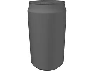 Can Aluminum 3D Model preview