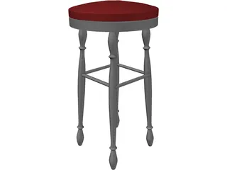 Stool 3D Model preview