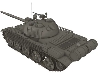 T-62 3D Model preview