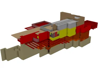 Building Falling Water 3D Model preview