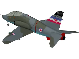 BAE Hawk G-4 Soko 3D Model preview