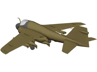 Grumman A-6E Intruder 3D Model preview