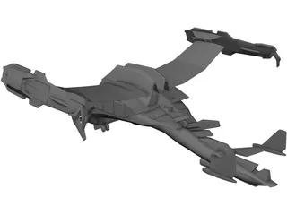 Final Fantasy Deep Eyes Dropship 3D Model preview