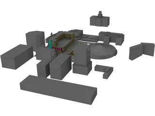 City Center Square 3D Model preview