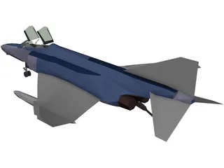 McDonnell Douglas F-4 Phantom II 3D Model preview