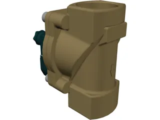 Solenoid Operated Valve 3D Model preview