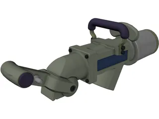 Large Refuelling Nozzle 3D Model preview