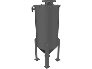 Fluid Tank 3D Model preview