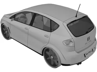 Seat Altea (2004) 3D Model preview