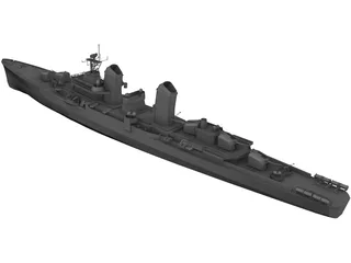 Battle Ship 3D Model preview