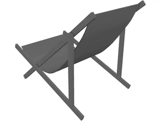 Beach Chair 3D Model preview