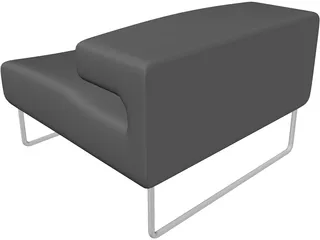 Chair Lowseat Urquiola Moroso 3D Model preview