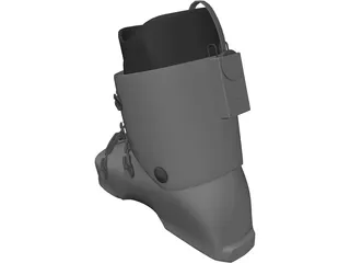 Ski Boot 3D Model preview