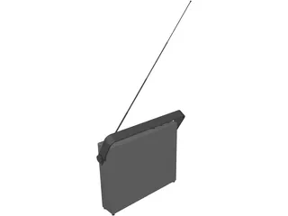 Transistor Radio 70´s 3D Model preview