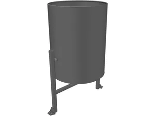 Garbage Container 3D Model preview