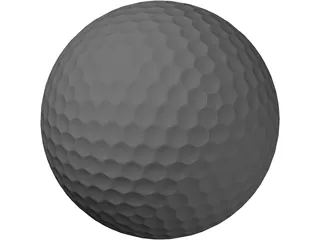 Golf Ball 3D Model preview