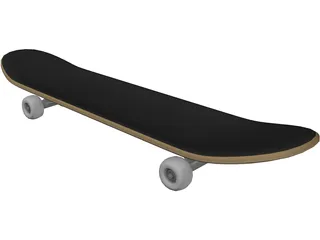 Skateboard 3D Model preview
