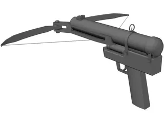 Crossbow Pistol 3D Model preview