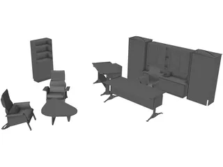 Room Interior 3D Model preview