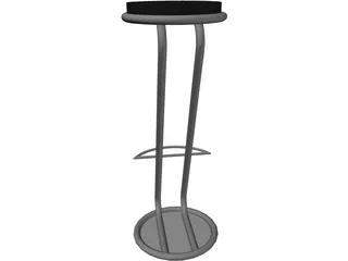 Barstool 3D Model preview