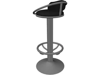 Barstool Dolly 3D Model preview