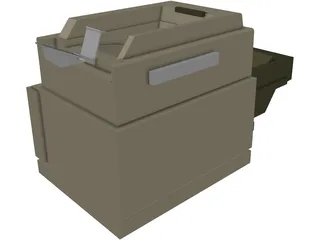 Office Printer-Fax Machine 3D Model preview