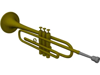 Trumpet 3D Model preview