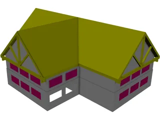 Retail Building 3D Model preview