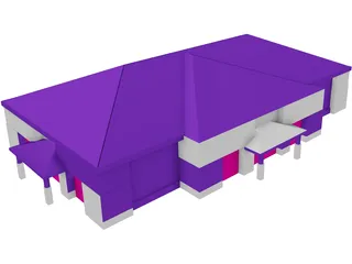 Retail Building 3D Model preview
