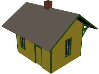 Branch Line Station 3D Model preview