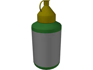 Paint Pot 3D Model preview