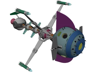 Comet Captain Future 3D Model preview