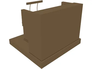Church Organ 3D Model preview